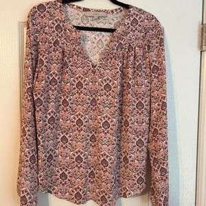 Loft size medium long sleeve blouse